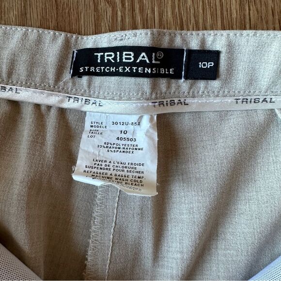 Tribal Stretch-Extensible Pant, Heather Tan Women’s Size 10 - Picture 5 of 11